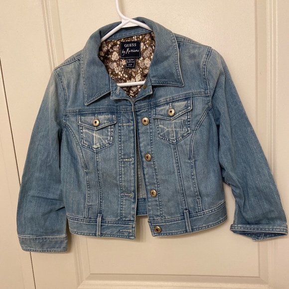 Guess by Marciano Vintage Blue Jean Jacket -size small - Picture 1 of 4